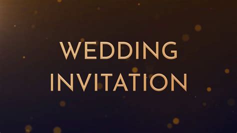 Stunning Wedding Video Invitation