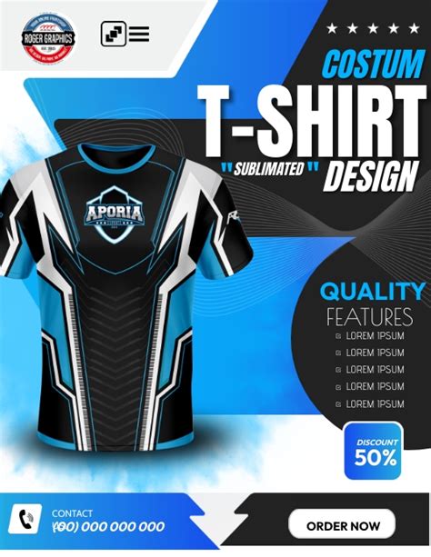 Sublimation T-Shirt Template Designs