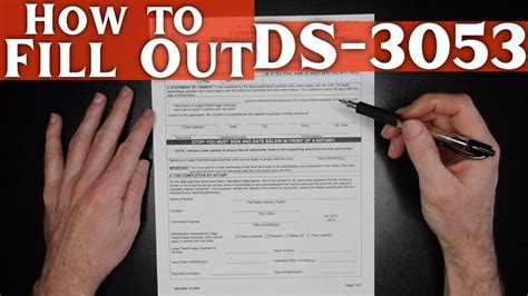 Submitting the DS-3053 Form