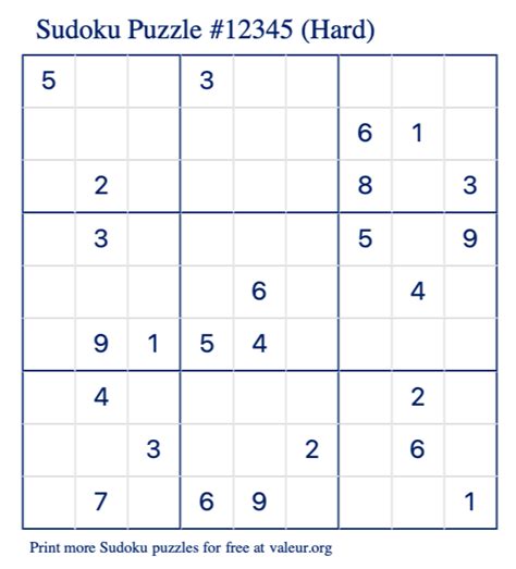 Sudoku puzzles