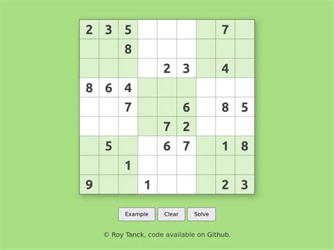 Sudoku solver in action