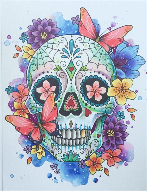 Sugar Skull Drawings