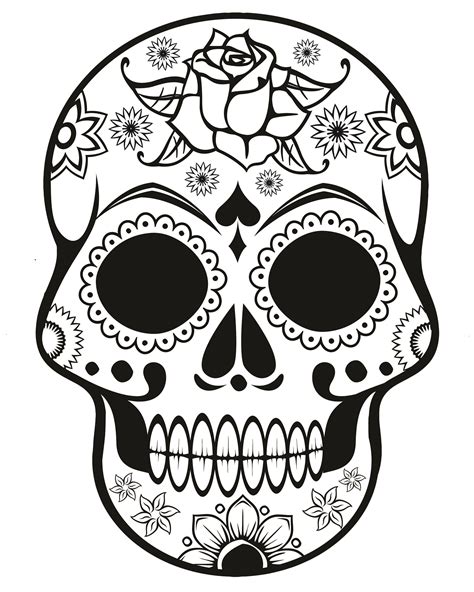 Sugar Skull Printable Design 1