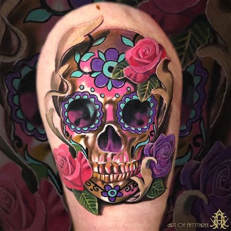 Description of Sugar Skull Tattoos