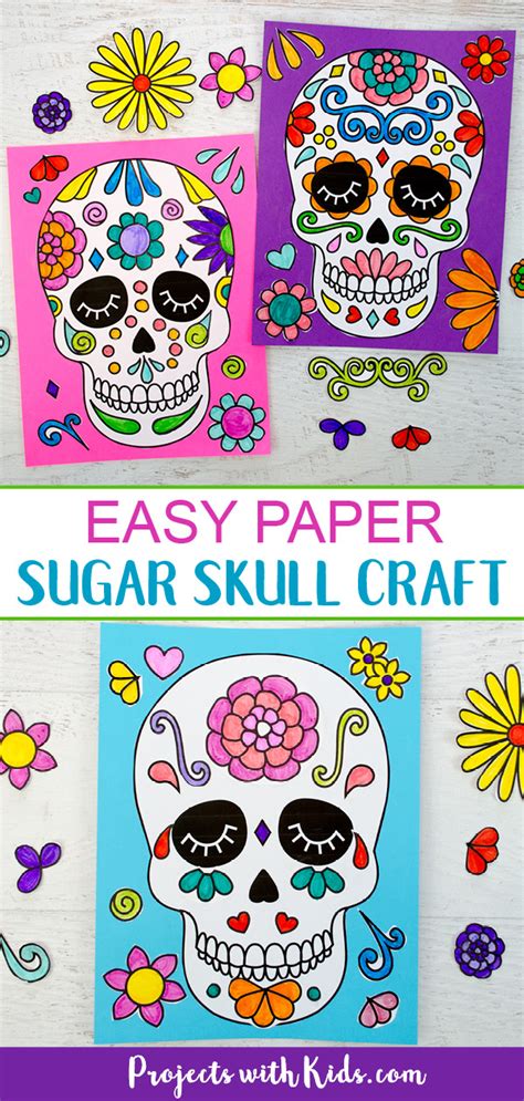 Sugar Skull Templates for Craft Projects