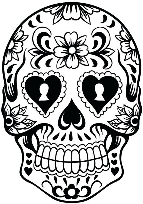 Traditional Sugar Skull Template