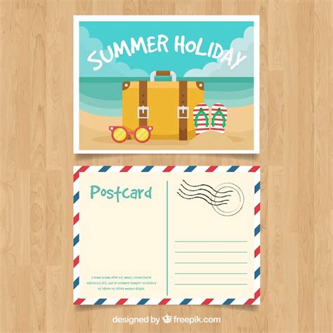 Summer Postcard Design Example