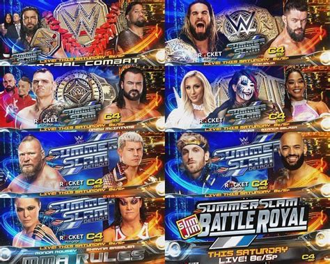 SummerSlam Match Card Preview