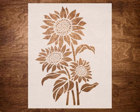 Sunflower Stencil Design Ideas