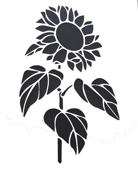 Sunflower Stencil Design Inspiration