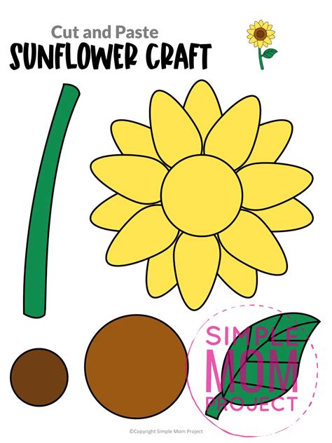 Sunflower templates for creative projects and designs