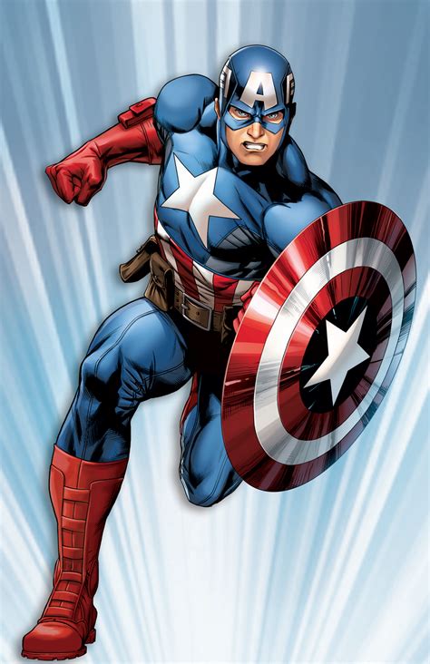 Captain America superhero coloring page