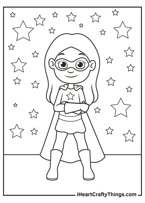 Superhero Colouring Pages