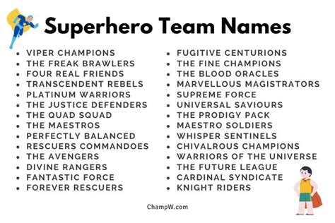 Superhero Team ID Design