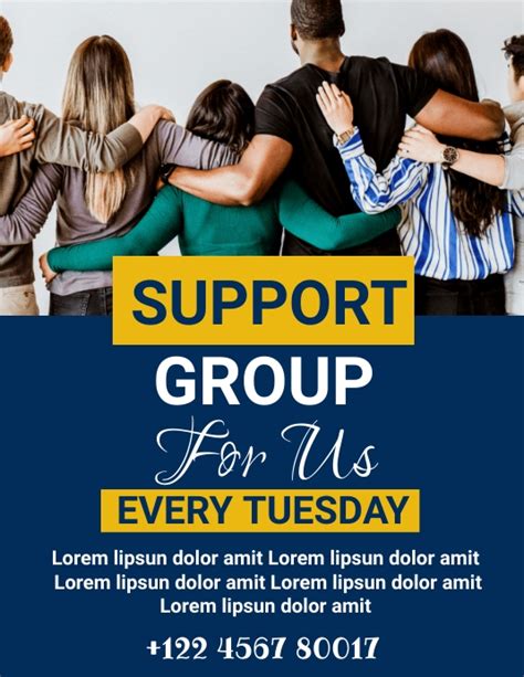 Example of a well-designed support group flyer