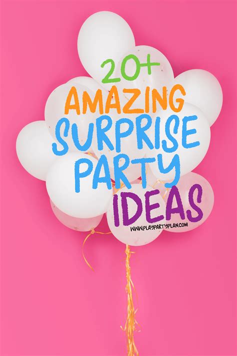 Description of Surprise Party Ideas