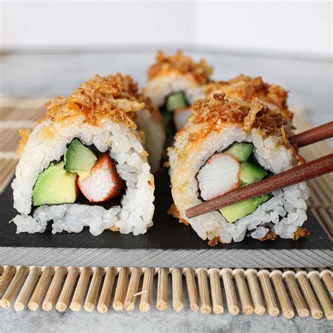 Variety of Sushi Rolls