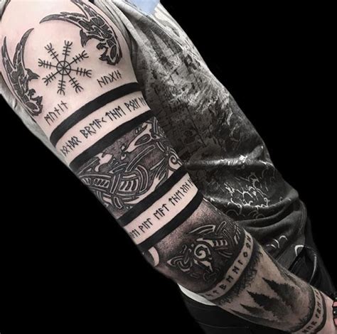 symbolic sleeve tattoo design