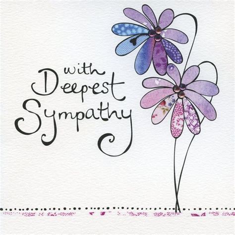 Sympathy card with a border