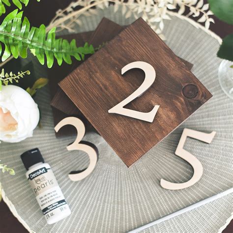 Table number ideas