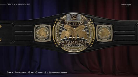 Tag Team Championship Belt Templates