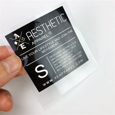 Tagless Labels in Cosmetics