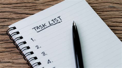 Task list