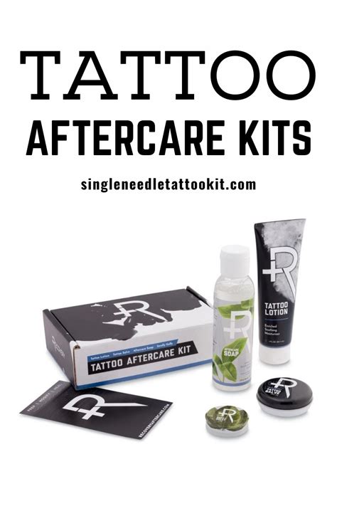 Tattoo aftercare kit for healing and maintenance