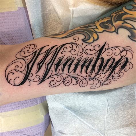 Tattoo lettering styles