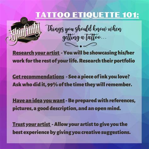 Tattoo Shop Etiquette Image