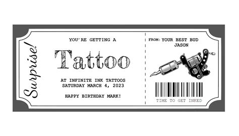 Tattoo Voucher Art