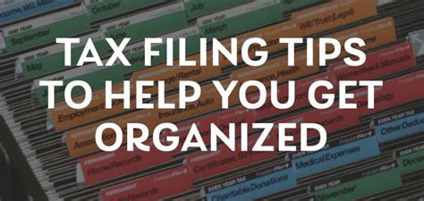 Tax Filing Tips