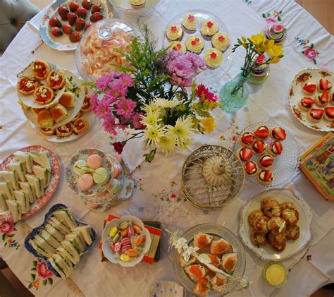 various tea party menu ideas