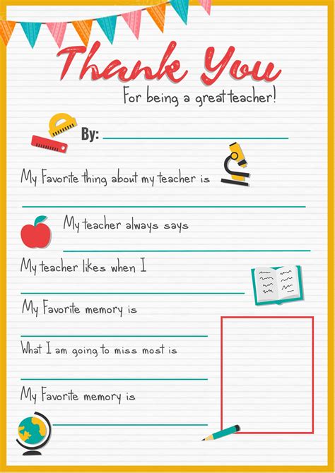 Teacher Appreciation Card Templates