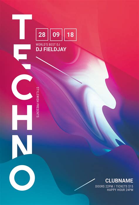 Techno Flyer Template