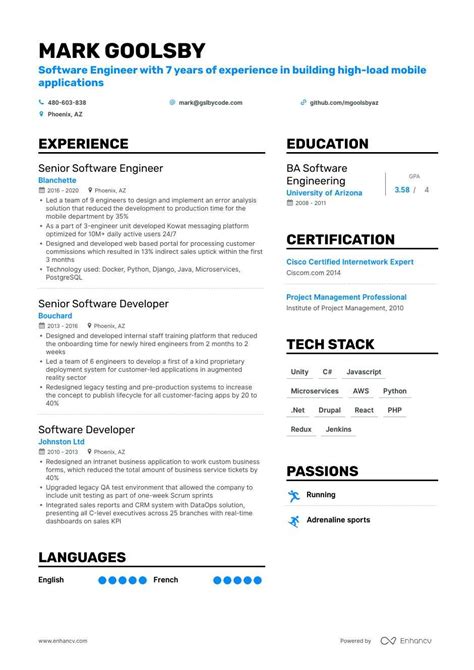 Technology Resume Template