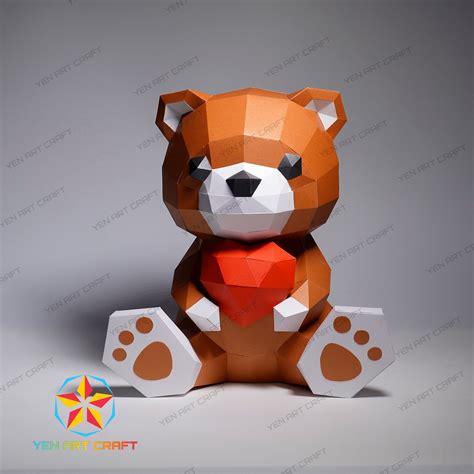 Teddy Bear Paper Craft