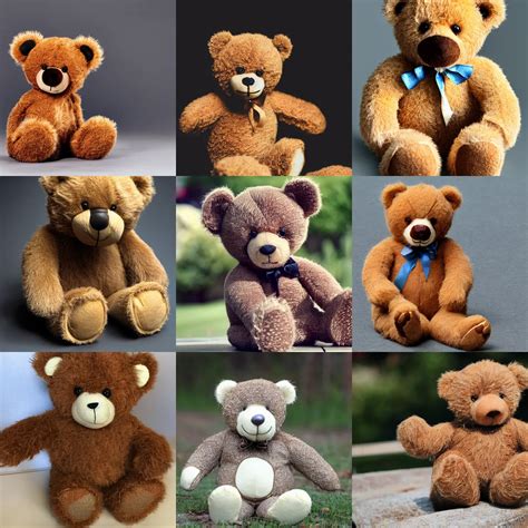 Different types of teddy bears