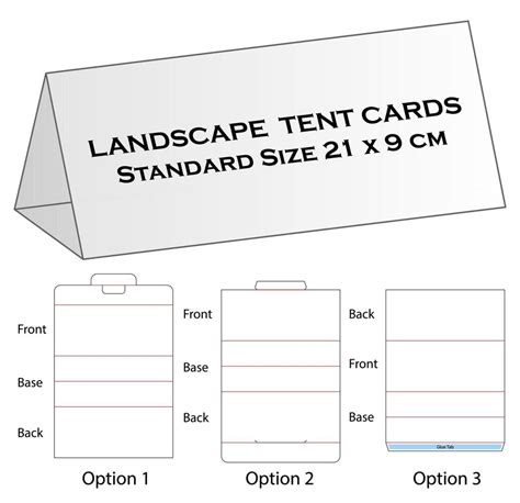 Examples of successful double-sided tent card campaigns