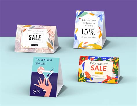 Creative ideas for double-sided tent card campaigns