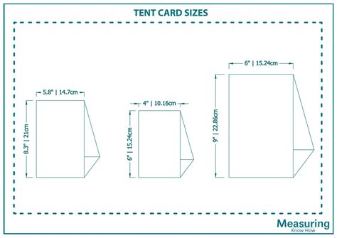 Various sizes of double-sided tent cards