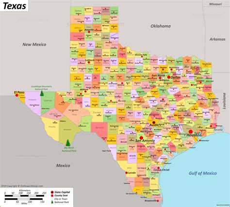 Texas City Map