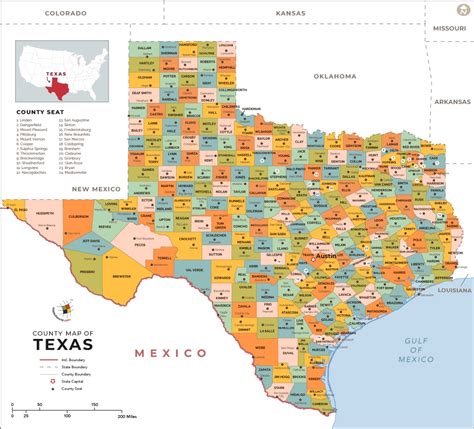 Texas County Map