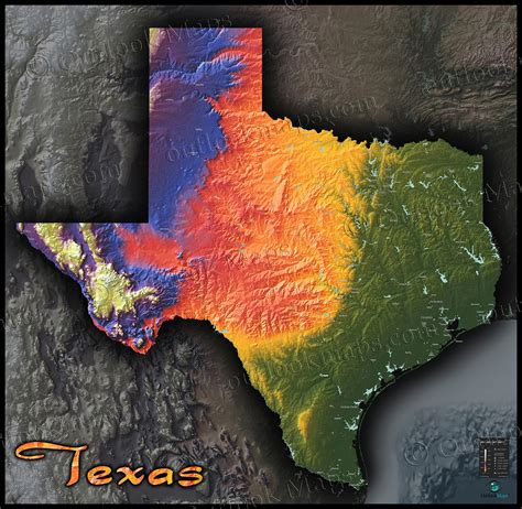 Texas Physical Map