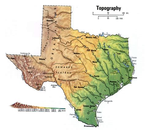 Texas Topographic Map