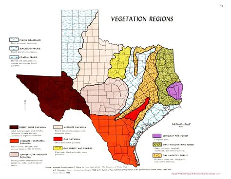 Texas Vegetation Map