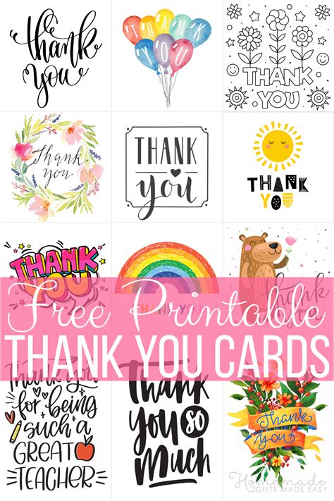 Thank You Printable Ideas