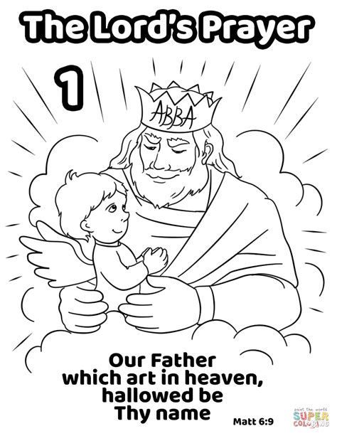 The Lord's Prayer Coloring Page