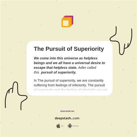 The Pursuit of Superiority