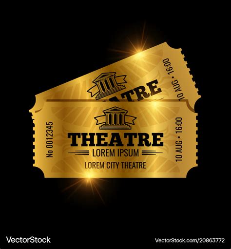 Theater ticket templates